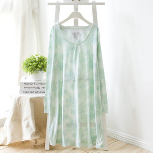 欧美单春秋新大码女装棉质睡衣上装 舒适与时尚兼具的家居伴侣